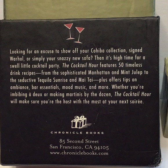 “The Cocktail Hour” 50 classic recipes on hard 3.5” x 5” cards - Picture 9 of 16